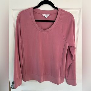 Athleta Mindset Modal Crewneck Sweatshirt Victorian Berry Pink Size S
